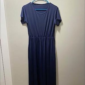 Dark blue maxi dress
